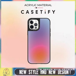 Casetify เคสโทรศัพท์มือถืออะคริลิคแข็ง ไล่โทนสี กันกระแทก สําหรับ iPhone 14 13 12 Pro Max 11