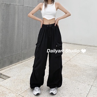 Dailyart กางเกงขายาว กางเกงเอวสูง สไตล์เกาหลี แฟชั่น 2023 ใหม่ FEB1105