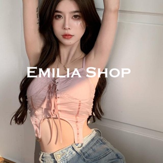 EMILIA SHOP  เสื้อกล้ามครอป เสื้อแขนกุด สไตล์เกาหลี  ทันสมัย สบาย Unique Korean Style A20K0BN 36Z230909