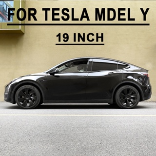 For Tesla Model Y 19 Inch 2021 2018-2022 4 Pieces Wheel Cover Performance Replacement Wheel Cover 19 Inch Car Wheel Cover Full Cover Parts