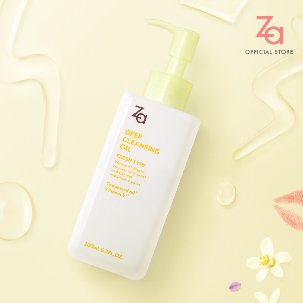 ของแท้พร้อมส่ง-za-deep-cleansing-oil-คลีนซิ่งออยล์ทำความสะอาดผิวหน้า-ล้างออกง่าย-เหมาะกับผิวแพ้ง่าย-ให้ความรู้สึกสดชื่น