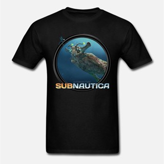 เสื้อยืด คอกลม ผ้าฝ้าย พิมพ์ลายกราฟฟิค Subnautica Icon Art แฟชั่นสําหรับผู้ชาย_04