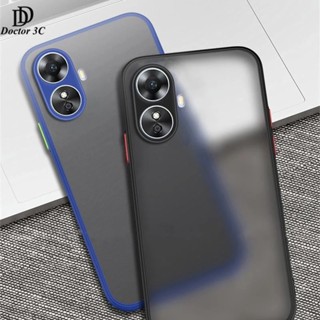 เคสผิวด้าน ตรงรุ่น เคสหลังด้านกันกล้อง เคสขอบสีกันกระแทก Realme 11X 11 10 Pro Plus PRO+ 5G 4G 2023