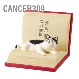  Cancer309 ที่วางโทรศัพท์เรซินสังเคราะห์หนังสือน่ารักแมวโทรศัพท์มือถือเดสก์ท็อปที่วางขาตั้งสำหรับโฮมออฟฟิศ