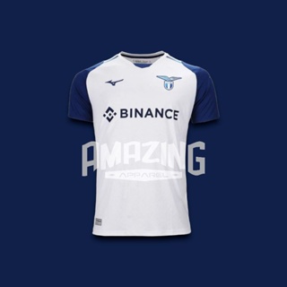 เสื้อกีฬาแขนสั้น ลายทีมชาตินิกเกิล Lazio Away 2022 2023