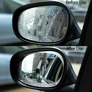 Ankndo ฟิล์มติดกระจกมองหลังรถยนต์ อเนกประสงค์ กันน้ํา กันหมอก  ปกป้องสายตาของคุณในวันที่ฝนตก ปลอดภัย 135*95mm