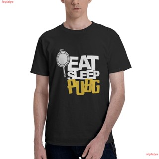 loylaiya เสื้อยืดผู้ชาย PUBG MOBILE เสื้อยืดเกมมิ่ง Eat Sleep PUBG PlayerUnknowns Battlegrounds Tshirts Mens Basi_03