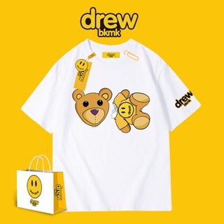 Drew (Label) Short-Sleeved T-Shirt Broken Head Bear Cartoon Print Street Wear Couple New Style Loose 22ss Ready Sto_07