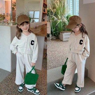 [Babycat] พร้อมส่ง ขายดี ชุดกีฬา เสื้อกันหนาว แฟชั่นฤดูใบไม้ผลิ ฤดูใบไม้ร่วง สไตล์เกาหลี ญี่ปุ่น สําหรับเด็กผู้หญิง 2023