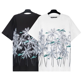 Palm ANGELS ใหม่ เสื้อยืดแขนสั้น พิมพ์ลายมะพร้าว แฟชั่น สําหรับผู้ชาย และผู้หญิง