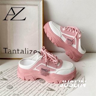 JUSLIN  รองเท้าผ้าใบผู้หญิง รองเท้าผ้าใบ อ่อนนุ่ม สไตล์เกาหลีฮ แฟชั่น สะดวกสบาย สุขภาพดี Unique Beautiful สบาย รุ่นใหม่ AZ0823009-Pink-37 37Z230910