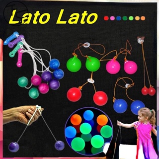 ของเล่น Latto Latto Tok Tok Old School Etek Lato Lato Makasar สําหรับเด็ก  เรืองแสงในที่มืด