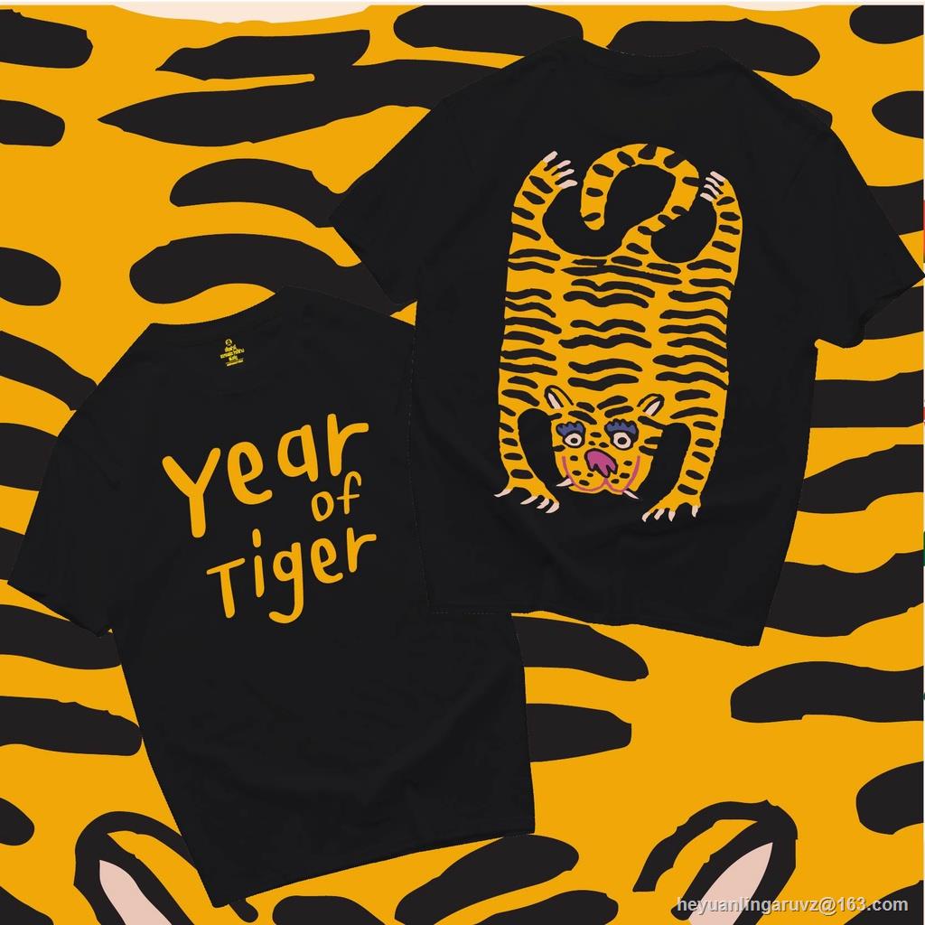 gp-เสื้อยืด-year-of-tiger-สกรีนใหญ่หน้า-หลัง-cotton-100-ใส่ได้ทั้งแบบธรรมดาและใส่แบบ-oversize-ตรงปก-100-sml