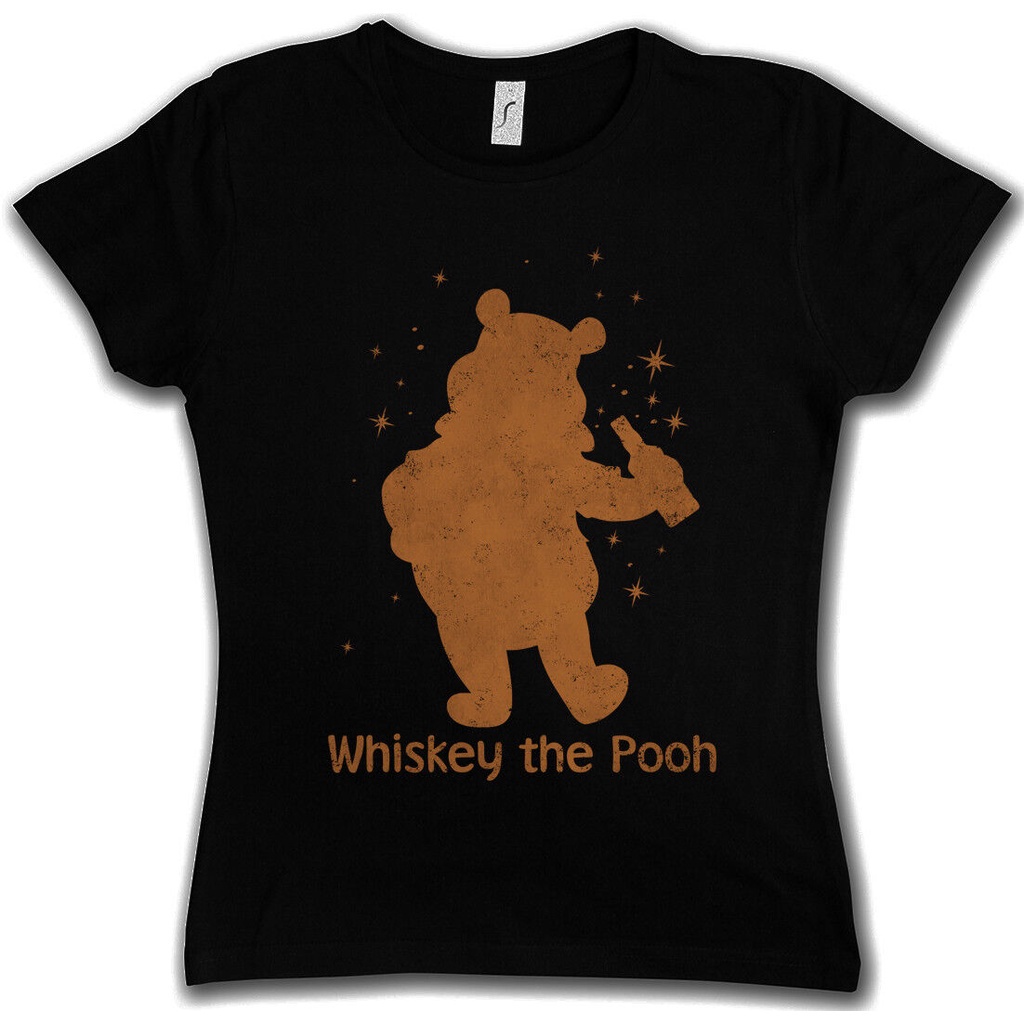 เสื้อยืด-พิมพ์ลายกราฟฟิค-whiskey-the-pooh-dafun-alkohol-betrunken-drunk-junggesellenabschied-เหมาะกับของขวัญวันเกิด-แฟชั