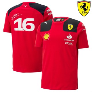 ใหม่ล่าสุด เสื้อกีฬาแขนสั้น ลายทีมแข่งขัน F1 Ferrari Team F1 และเสื้อยืด เหมาะกับฤดูร้อน สําหรับผู้ชาย และผู้หญิง 2023