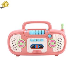 ของเล่นเด็ก วิทยุ มีเสียงเพลง แบบพกพา เพื่อการศึกษา สําหรับเด็กวัยหัดเดิน SHOPSBC9740