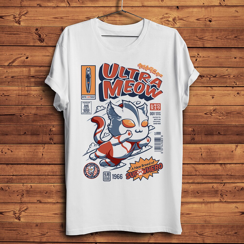 เสื้อยืดผ้าฝ้าย-เสื้อยืดแขนสั้นลําลอง-ผ้าฝ้าย-พิมพ์ลาย-ultra-cat-meow-ultraman-ultrameow-แนวสตรีท-แฟชั่นฤดูร้อน-สํา-05