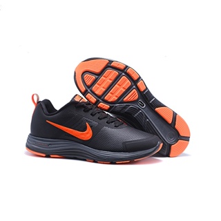 Nike moon X landing zoom leather upper running shoes for Black orange casual sports 36-45