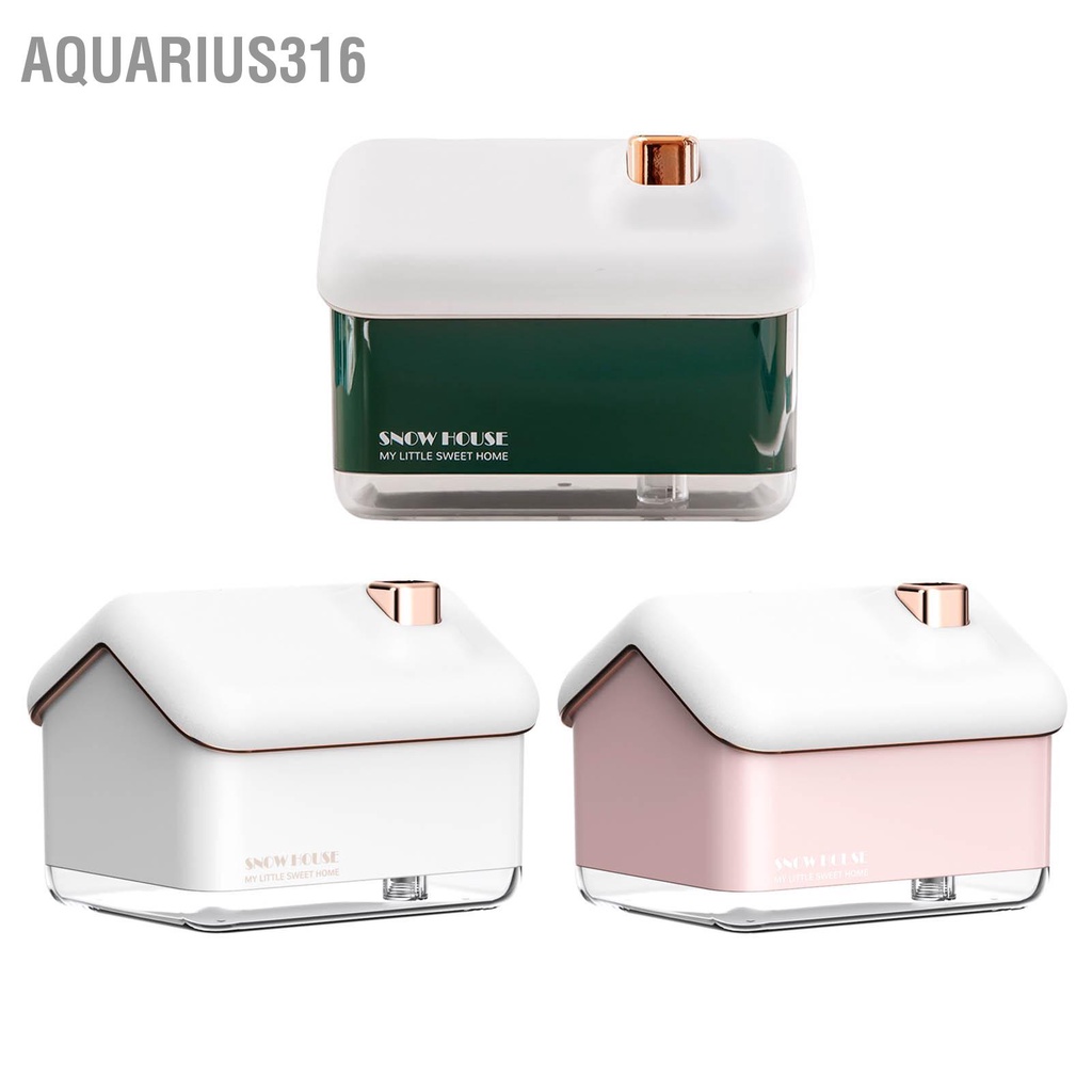 aquarius316-snow-house-mini-humidifier-usb-nano-atomization-พร้อมไฟกลางคืนสำหรับห้องนั่งเล่นห้องนอน-plug-in