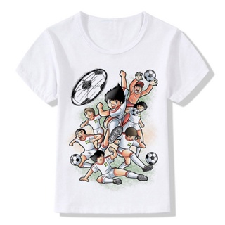 Summer Anime Captain Tsubasa T Shirt Children Leisure Short Sleeve T Shirt Boy Football Motion T-shirts For Boys Gi_04