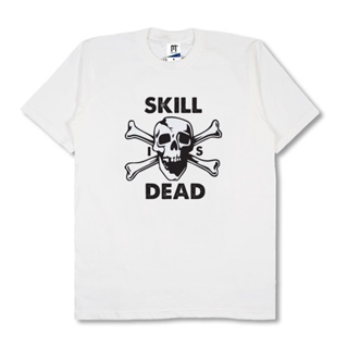 เสื้อยืดผู้ ดาราแห่งความตายของวัยรุ่น - SKULL IS DEAD สีขาว S-5XL