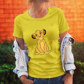 Simba Printing Women T-shirt Summer New Products Disney The Lion King Series Pattern Top Clothes_05