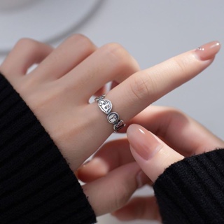ใหม่ แหวนโลหะ รูปการ์ตูนอนิเมะชินจังน่ารัก ขนาดเล็ก สําหรับผู้หญิง
