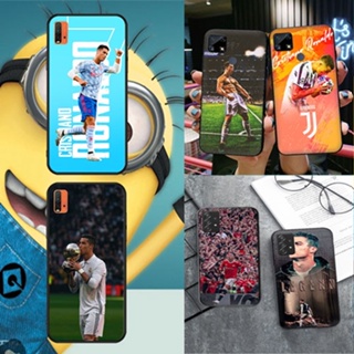 เคสโทรศัพท์มือถือแบบนิ่ม ลาย Cristiano Ronaldo สีดํา สําหรับ Redmi 10 K50 K50 pro Note 11Pro 11S 5G 11 4G