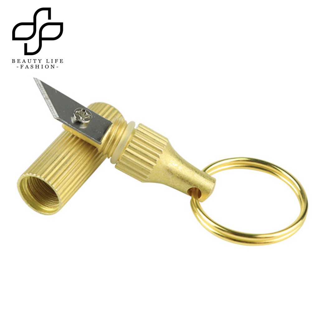 beautylifefashion-มีดขนาดเล็ก-น้ําหนักเบา-สําหรับชีวิตประจําวัน-เคสกระดาษ-มีดแกะพวงกุญแจ-จี้ใบมีดคม