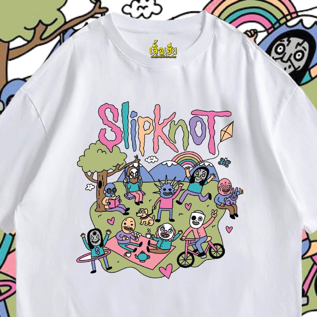 เสื้อเฮีย-เสื้อ-slipnot-น่ารักๆ-ผ้า-cotton-100-ผ้าsoft-ระวังร้านจีน