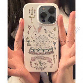 เคสโทรศัพท์มือถือ ลายกระต่ายเค้ก นางฟ้า สไตล์เกาหลี สําหรับ Iphone Apple 13x14 11 12pro XS