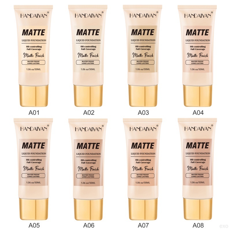 รองพื้น-คอนซีลเลอร์-เนื้อแมตต์-ควบคุมความมัน-ติดทนนาน-8-สี