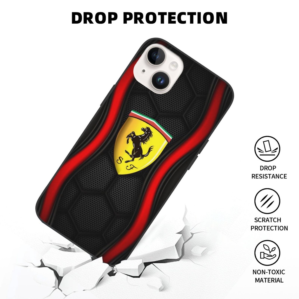 เคสโทรศัพท์มือถือ-ลาย-ferrari-หรูหรา-คุณภาพสูง-สําหรับ-iphone-14-13-12-11-pro-max-mini