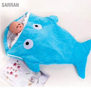 SARRAN ถุงนอนรูปปลาฉลามการ์ตูนน่ารักเป็นมิตรกับผิวระบายอากาศถุงนอนสำหรับทารกสำหรับทารก