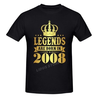 Legends Are Born In 2008 14 Years For 14th Birthday Gift T shirt  T-shirt 100% Cotton a birthday present_03