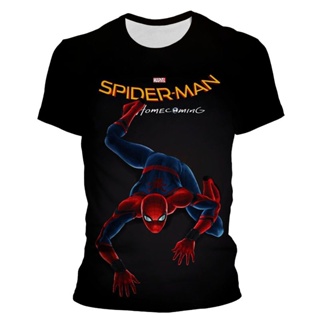 2022 Disney New Spider Man T shirt Men Women Summer Print 3D T-Shirt Male Streetwear O-Neck Tops Anime Tees_08