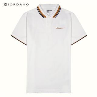 สินค้า GIORDANO เสื้อโปโลผู้ชาย Men\'s Solid Polo 01012256