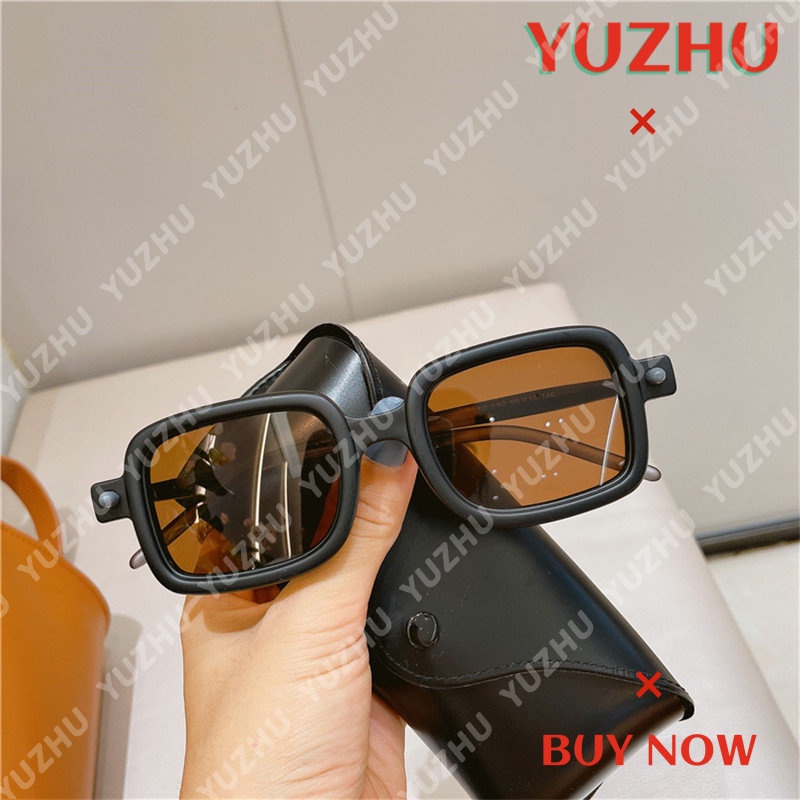 yuzhu-แว่นตากันแดดแฟชั่น-กรอบสี่เหลี่ยม-สไตล์วินเทจ-โมเดิร์น-สีแคนดี้