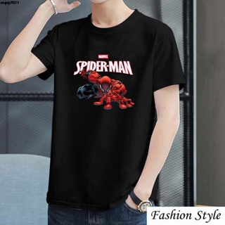 XS-8XL,new in stock,Fashion Men/Women Short sleeve Roung neck Marvel Spiderman T-shirt 3 Colors Black &amp; White &amp; Gra_08