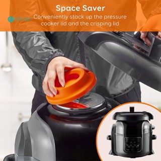 Dr BEI ขาตั้งฝาซิลิโคน ป้องกันการลวก ทนต่อการฉีกขาด สีพื้น 5 6.5 8 Qt สําหรับ Ninja Foodi