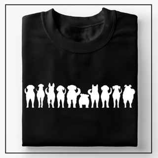 DOG BIG LINE UP T-Shirt Men Women Statement Design Tee Shirt Minimalist_02