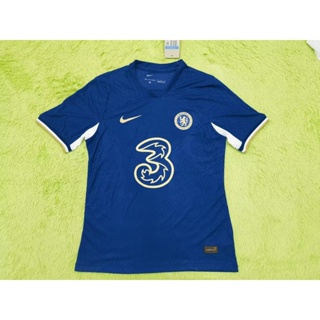 เสื้อกีฬาแขนสั้น ลายทีมชาติฟุตบอล Chelsea 23/24 fas ชุดเยือน เกรด AAA สีฟ้า สําหรับผู้ชาย