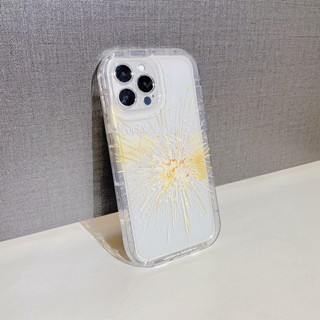 เคสซิลิโคน TPU ลายดอกไม้ไฟ สําหรับ iPhone 11 pro max 14 Plus 12 pro max 13