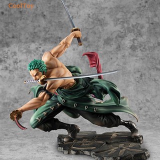 Cooltoy โมเดลฟิกเกอร์ PVC รูปปั้นอนิเมะ One Piece Roronoa Zoro ขนาด 18 ซม. ของเล่นสําหรับเด็ก