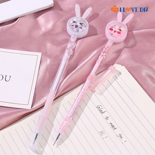 ปากกาเจล พลาสติก 0.5 มม. ลายกระต่ายน่ารัก สไตล์เกาหลี สําหรับนักเรียน