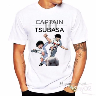  พร้อมส่ง  Shy-เสื้อผู้ชาย/ผู้หญิง S-XXXL ใหม่ เสื้อยืด พิมพ์ลายการ์ตูนฟุตบอล Captain Tsubasa 90s สไตล์ฮาราจูกุ สํา_04