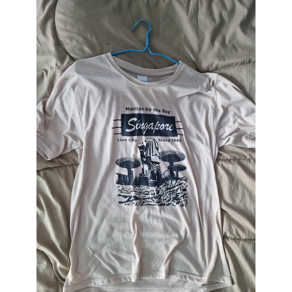 เสื้อยืด-ซื้อมาจากสิงคโปร์-ขนาด-l-ขายตามสภาพนะครับ-30บาท