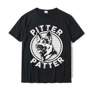 Funny Pitter Patter Dog German Shepherd Dog Rescue Woof Discount Design Tops Tees Cotton T_02