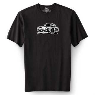 T-Shirtเสื้อยืด พิมพ์ลายกราฟิกรถยนต์ น้ําลาย สําหรับผู้ชาย S-5XL