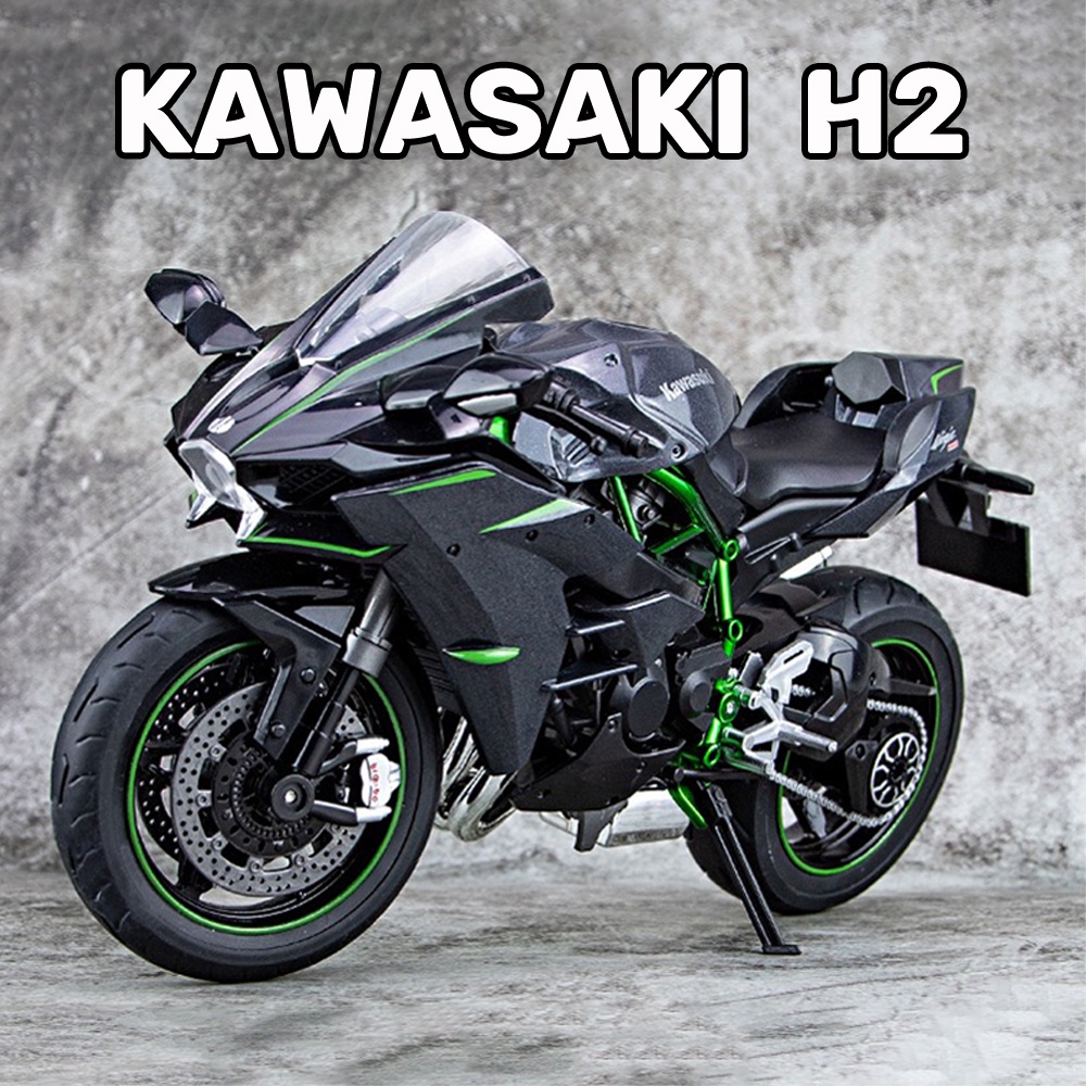 โมเดลรถจักรยานยนต์-kawasaki-h2-สเกล-1-9-ของเล่นสําหรับเด็ก